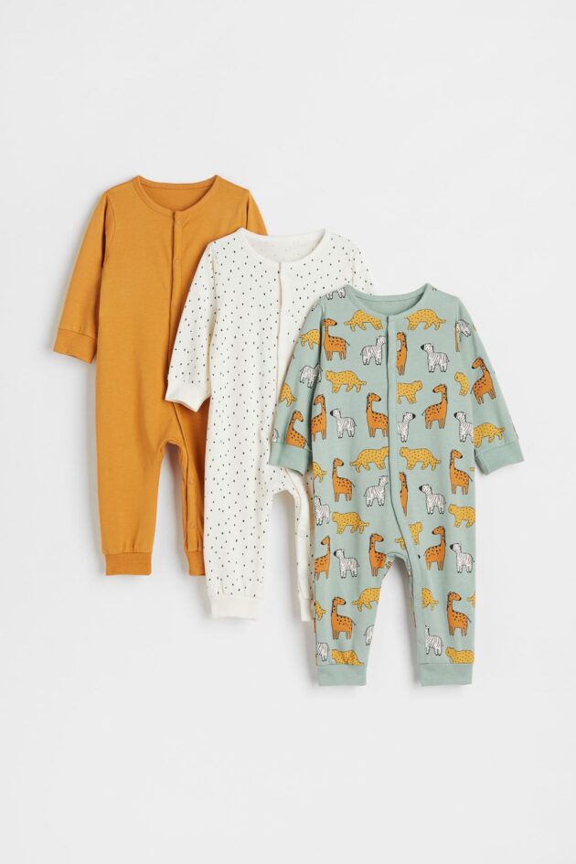 Cotton pajamas, 3 pieces